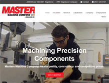 Tablet Screenshot of mastersmachine.com